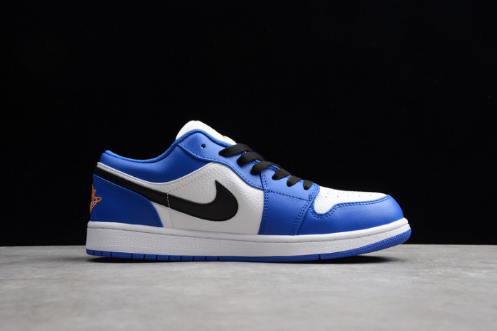 Jordan 1 Low Hyper Royal Orange Peel 553558-401