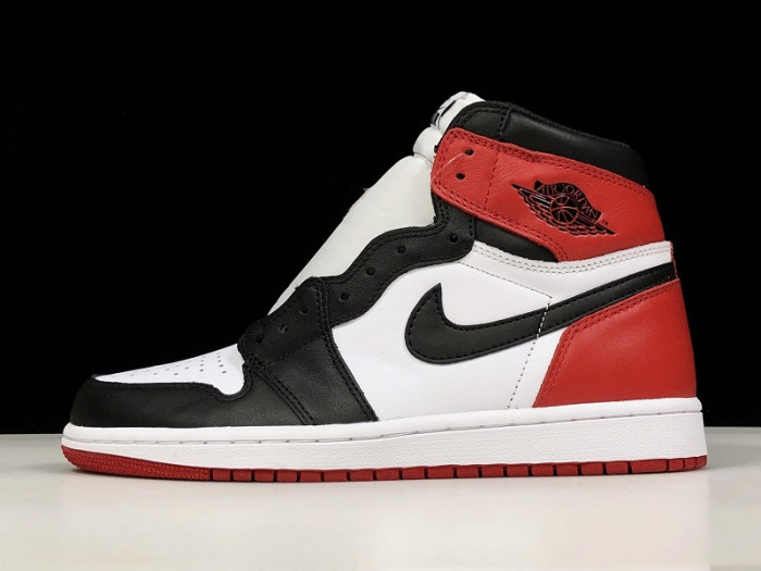 AIR JORDAN 1 HIGH OG “BLACK TOE” WHITE/ BLACK-VARSITY RED 555088-125