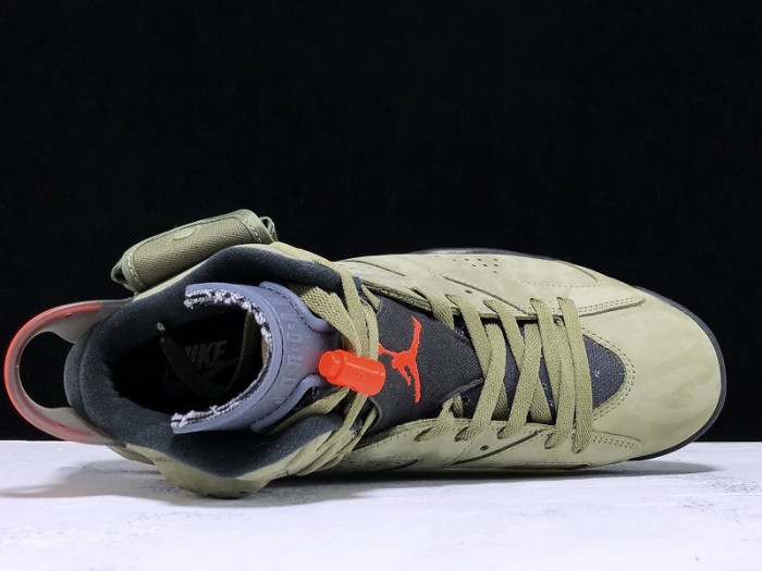 TRAVIS SCOTT AIR JORDAN 6 MEDIUM OLIVE CACTUS JACK CN1084-200