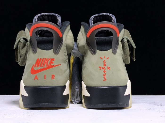 TRAVIS SCOTT AIR JORDAN 6 MEDIUM OLIVE CACTUS JACK CN1084-200