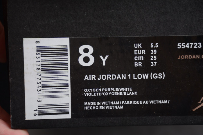Jordan 1 Low Oxygen Purple (GS) 554723-505