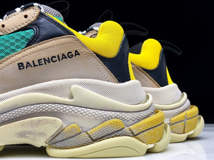 BLEN Triple S Beige Green Yellow 483513 W06E3 7070