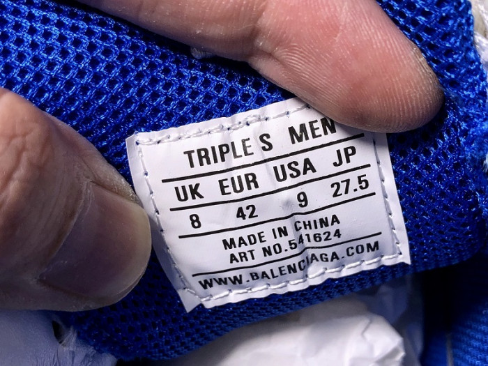 BALENCIAGE TRIPLE TRAINER ‘BLUE‘541624 W09O1 3808