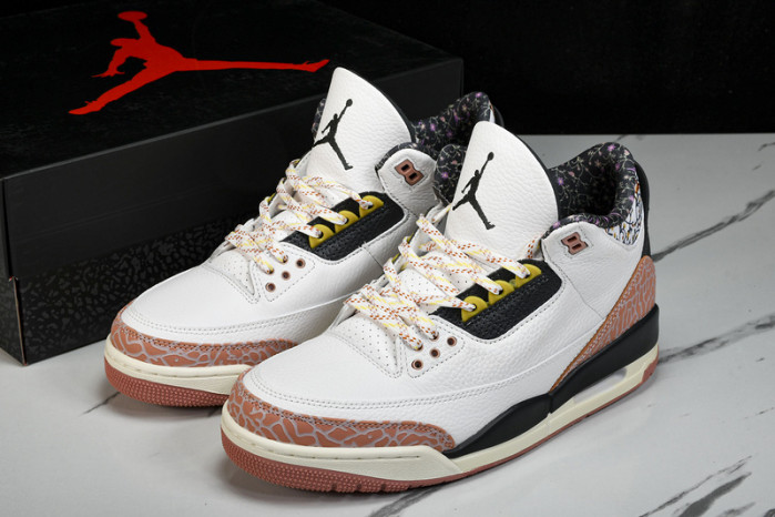 AIR JORDAN 3 RETRO "Red Stardust" 441140-100