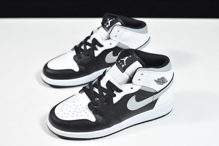 Jordan 1 Mid White Shadow - 554724-073