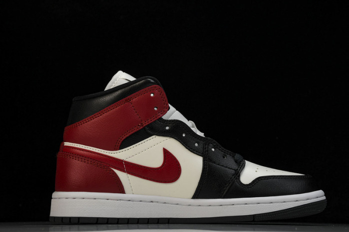 WMNS Air Jordan 1 Mid“Black Toe” BQ6472-160