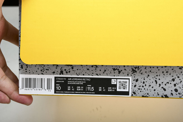 Air Jordan 6 “Yellow Ochre” CT8529-170