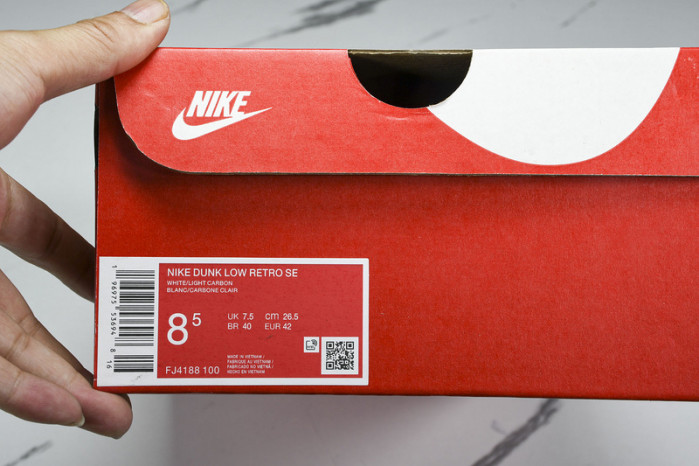 Nk Dunk Low "Light Carbon"​ FJ4188-100