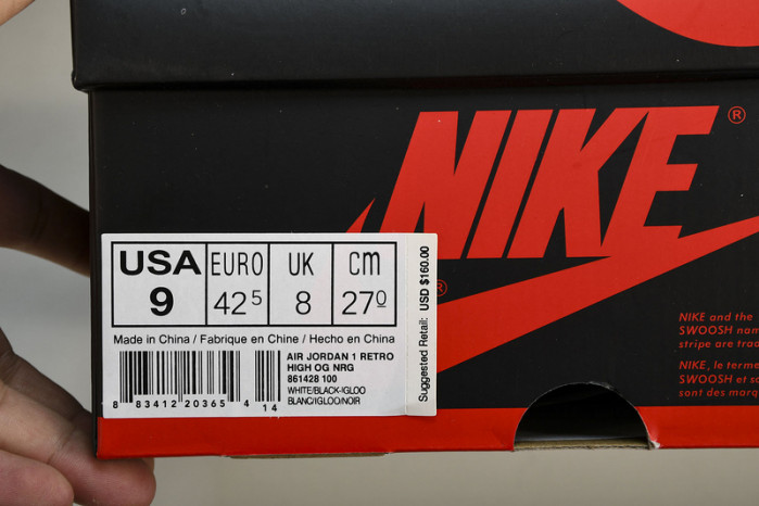 Air Jordan 1 Retro High OG NRG 61428 100