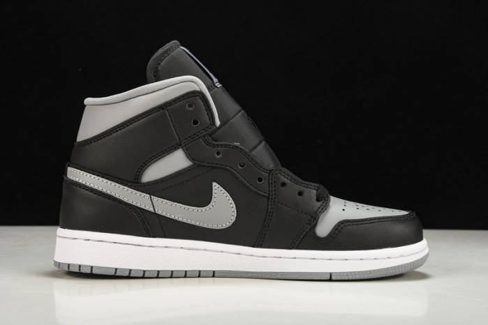 Air Jordan 1 Mid WMNS "Black/Grey" BQ6472-007