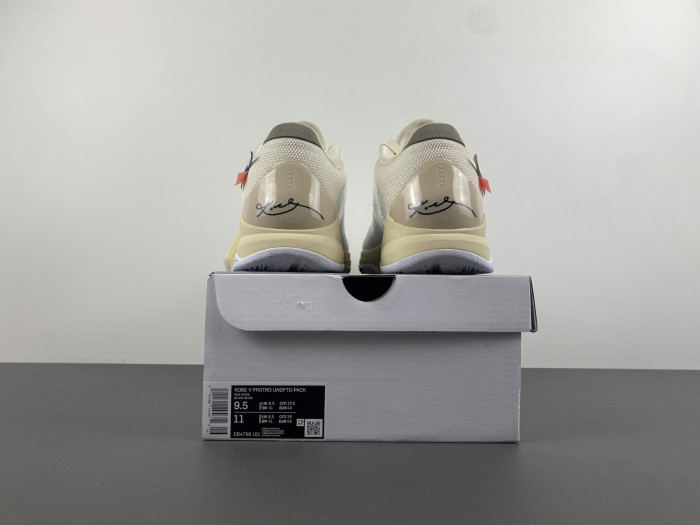 Nike Kobe 5 Protro Undefeated Rice White DB4796-101