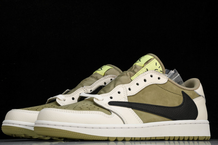 Travis Scott Air Jordan 1 Low Golf Olive FZ3124-200