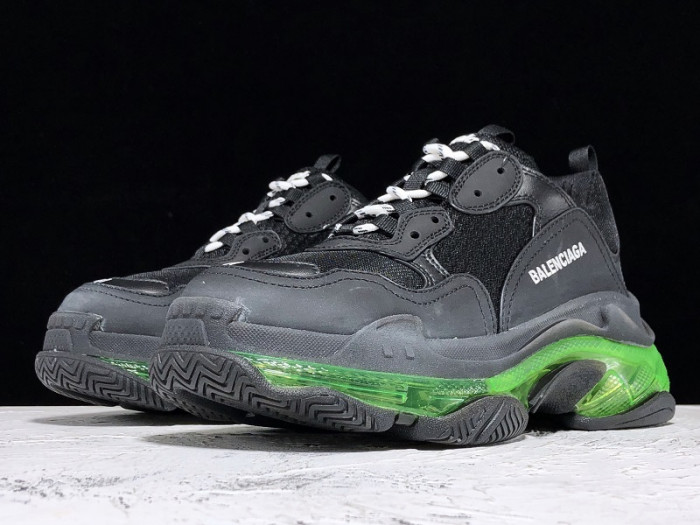 BLEN Triple S Clear Sole balck and green 541624 W09O1 3861