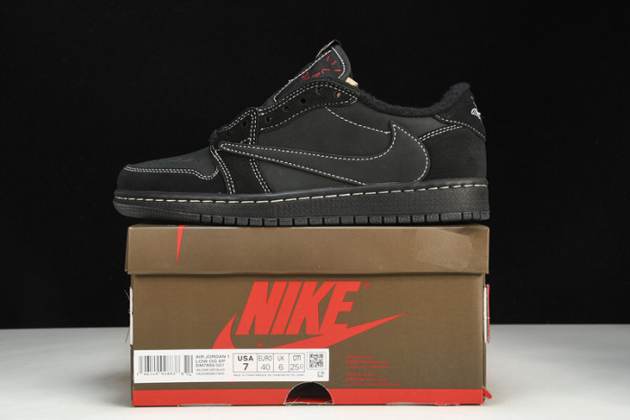 TRAVIS SCOTT X AIR JORDAN 1 LOW OG BLACK DM7866-168