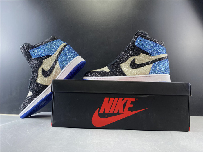 Cole-p600 Fragment Design x Air Jordan 1“ Glitter” CK5566-400