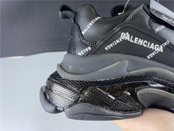 BLEN Triple S black balenciaga with balen letter 541624 W09OL