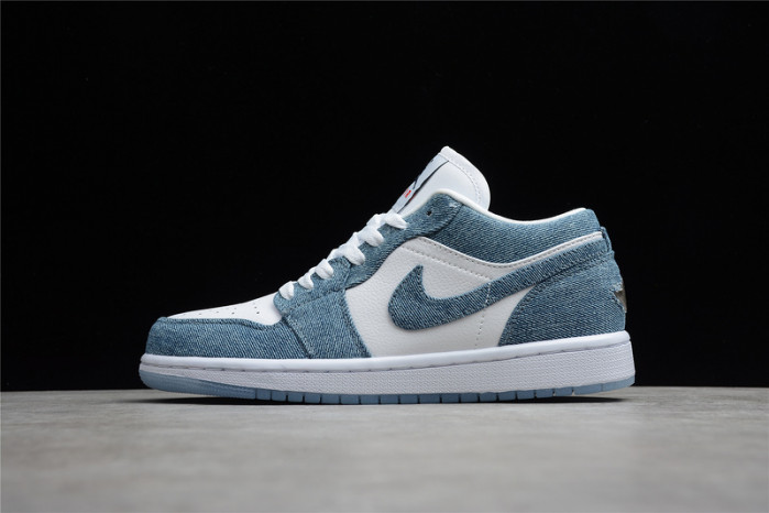 Nike Jordan 1 Low Canvas White Denim 315921-141