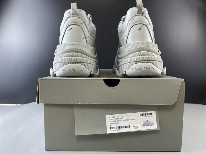 BLEN Triple S grey balenciaga letter 541624 W09OL 38010
