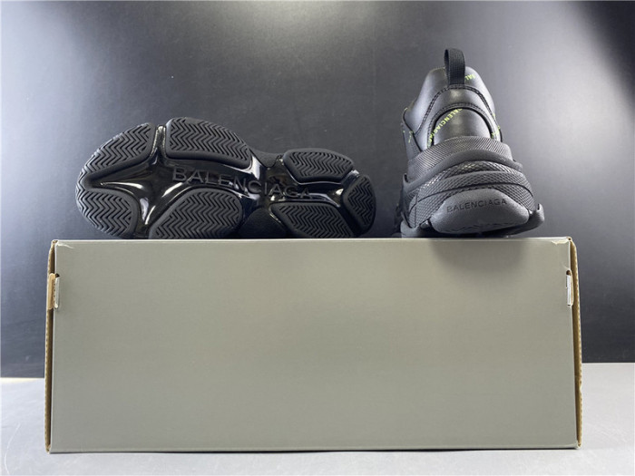 BLEN Triple S black and green balenciaga letter 541624 W09OL 3801020