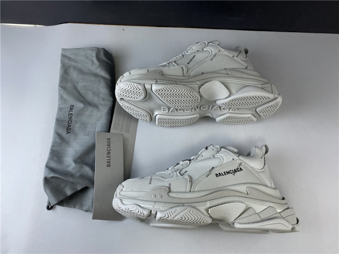 BLEN Triple S grey balenciaga letter 541624 W09OL 38010