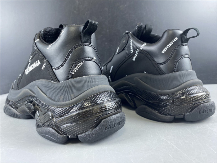 BLEN Triple S black balenciaga with balen letter 541624 W09OL