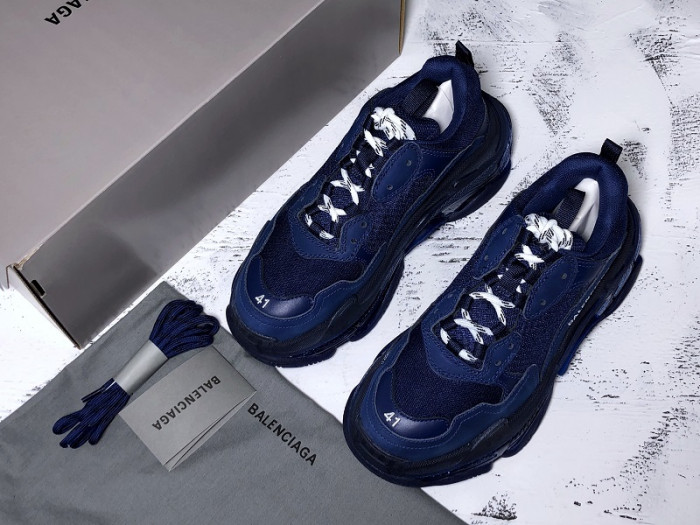 BLEN Triple S blue balenciaga letter 541624 W09OL 388