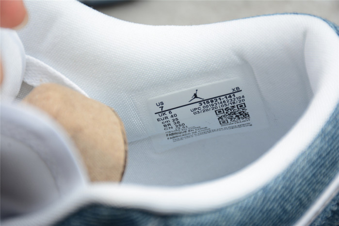 Nike Jordan 1 Low Canvas White Denim 315921-141