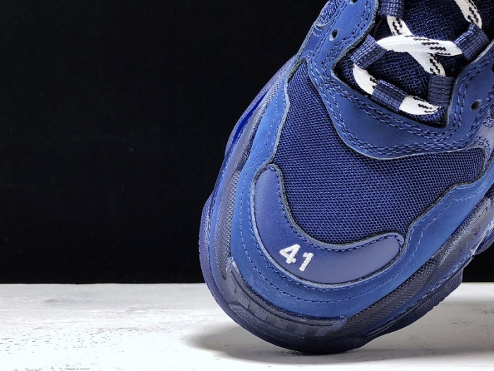 BLEN Triple S blue balenciaga letter 541624 W09OL 388