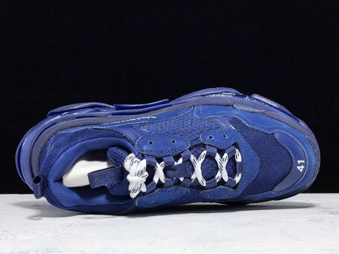 BLEN Triple S blue balenciaga letter 541624 W09OL 388