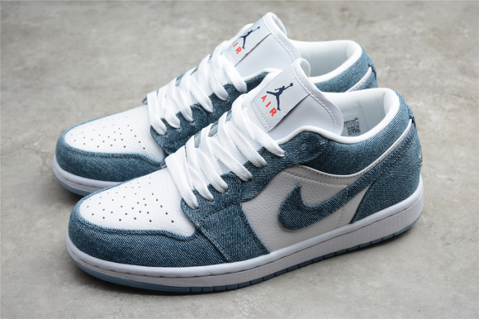 Nike Jordan 1 Low Canvas White Denim 315921-141
