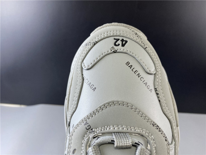 BLEN Triple S grey balenciaga letter 541624 W09OL 38010