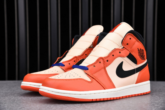 Jordan 1 Mid Team Orange Black-852542-800