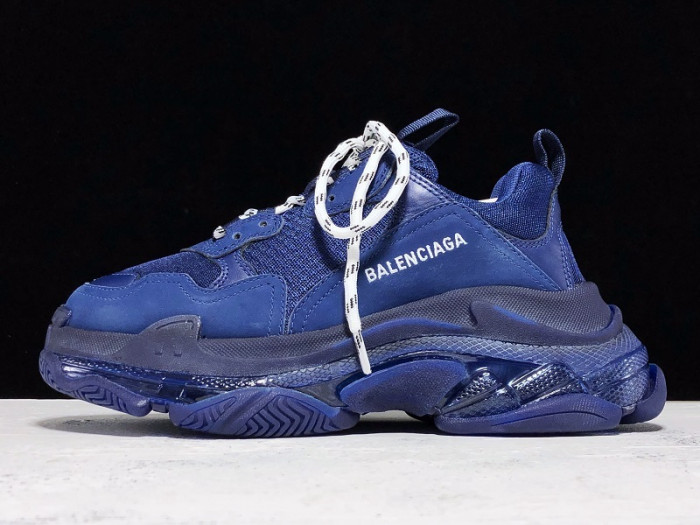 BLEN Triple S blue balenciaga letter 541624 W09OL 388