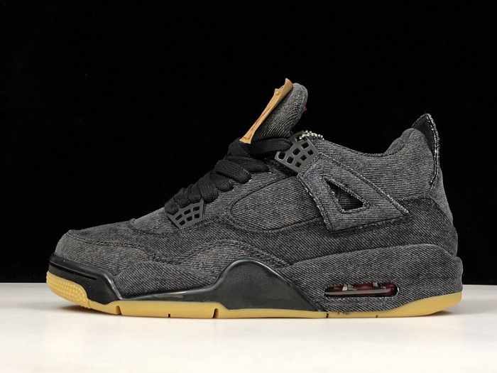 Jordan 4 Retro Levi''s Black (Levi''s Tag) AO2571-001