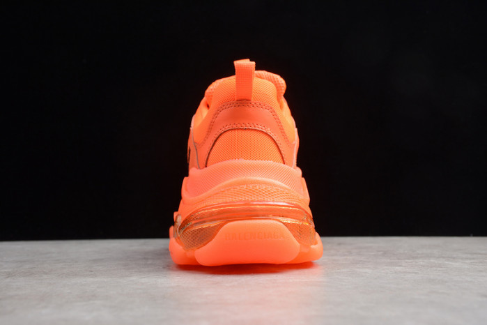 BLEN Triple S Neon Orange Clear Sole 541624 W09OL 3802