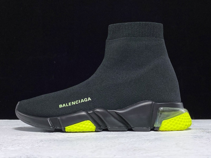 BLEN SNEAKER SPEED HIGH NOIR AND VERT 360-517319W07U01007