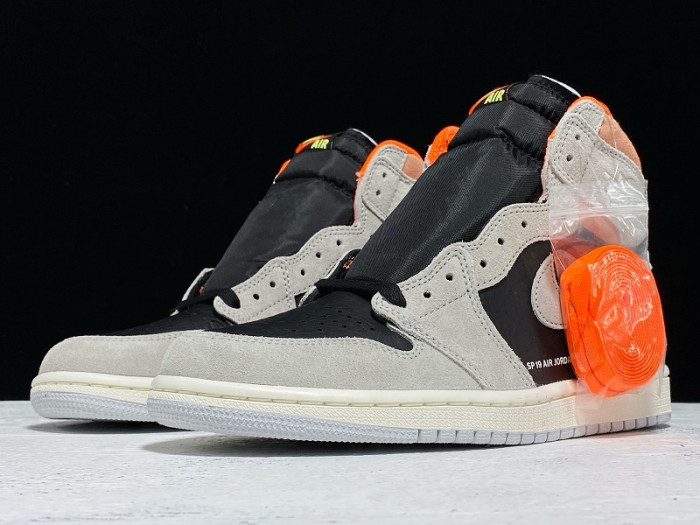 Jordan 1 Retro High Neutral Grey Hyper Crimson 555088-018