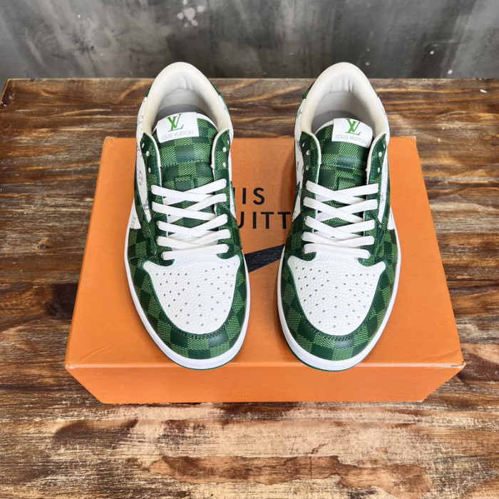 L.V # & AJ1 joint model inverted hook sneakers