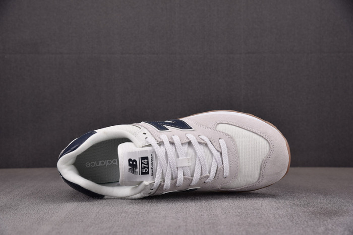New Balance 574 White Navy Gum ML574TF2
