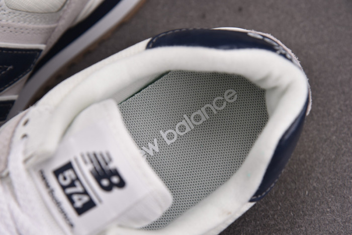 New Balance 574 White Navy Gum ML574TF2