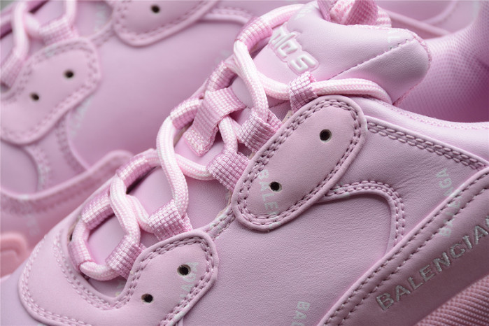 Balenciaga Wmns Triple S Sneaker Allover Logo - Pink 524039 W2FA1 5090