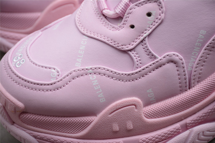 Balenciaga Wmns Triple S Sneaker Allover Logo - Pink 524039 W2FA1 5090