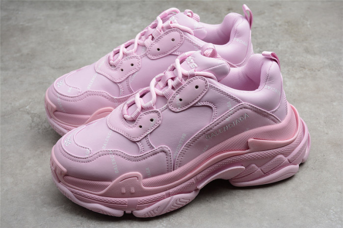 Balenciaga Wmns Triple S Sneaker Allover Logo - Pink 524039 W2FA1 5090