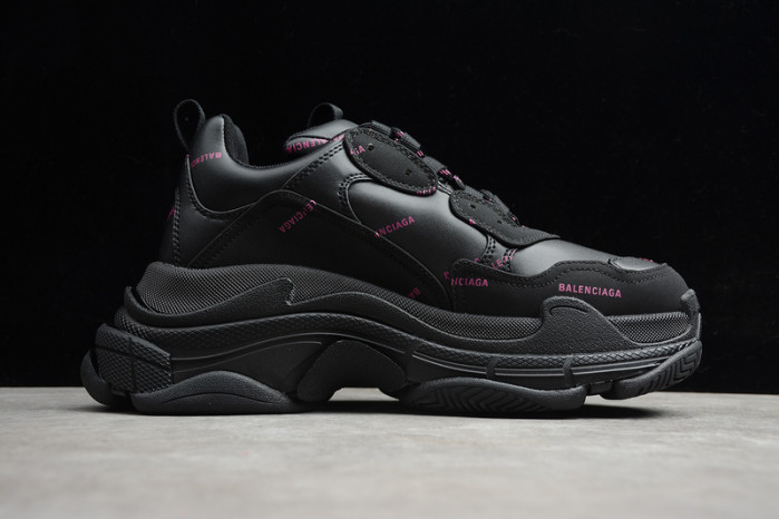 Best Balenciaga Triple S Black Puink 524039 W2FA1 7635 Shoes