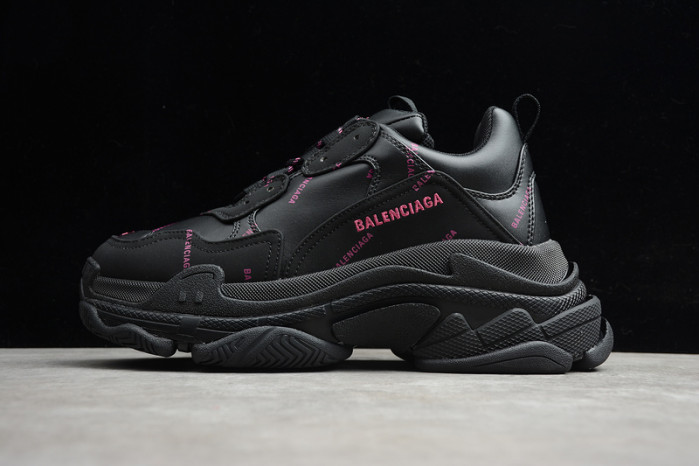 Best Balenciaga Triple S Black Puink 524039 W2FA1 7635 Shoes